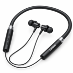 Lenovo HE05X Wireless Bluetooth Neckband Earphones on a smartphone