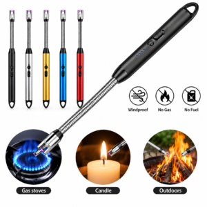 Rechargeable arc kitchen lighter metal body with Type C port