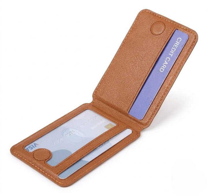 Mobile Magnetic Card Holder Wallet with Box – Slim 3 Card Slots, Transparent ID Slot, Lightweight Phone Wallet & Kickstand Stand - Black - Image 7