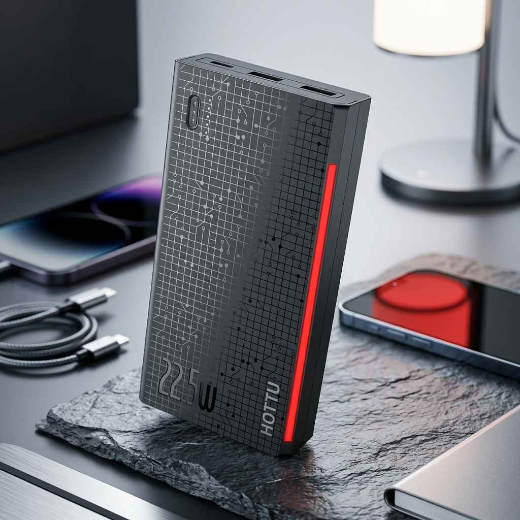 HOTTU HT200 20000mAh Power Bank – 22.5W Fast Charging with Digital Display - Image 3