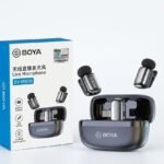 BOYA BY-MW10 wireless microphone with charging case for mobile recording